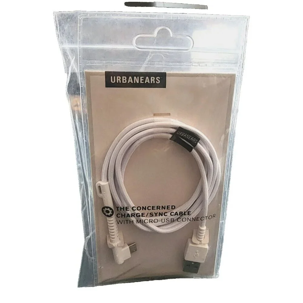 URBANEARS Micro USB Charge Sync Cable for BN NOOK COLOR & Android Devices NEW